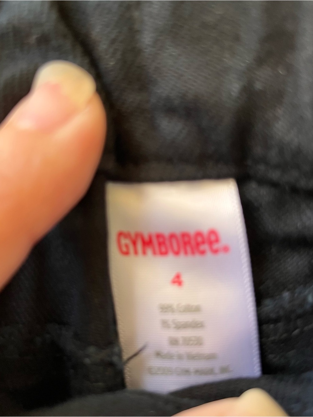 Gymboree Black Jeans with Red Polka Dot Belt - Picture 3 of 3
